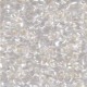 Miyuki long Magatama kralen 4x7mm - Crystal silver lined LMA-1